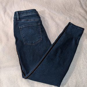 Talbots Petite High Waist Velvet Trim Jeggings - Comfort Stretch - Size 6P